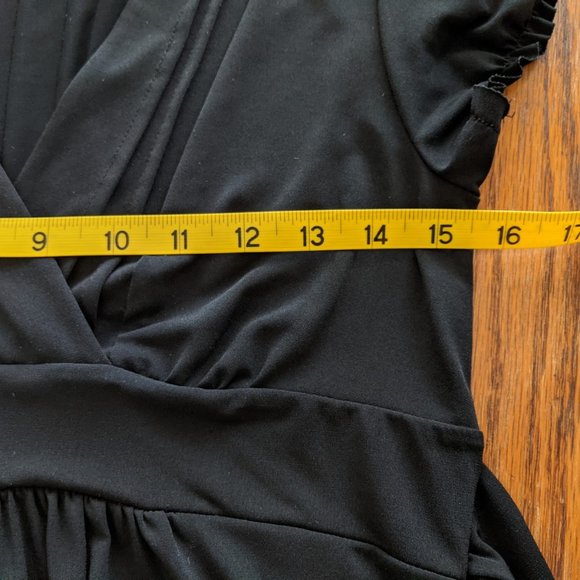 Merona Black Stretch Knit Knee-Length Dress - Picture 11 of 13